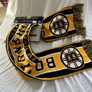 Bruins Black and Gold Knit Scarf